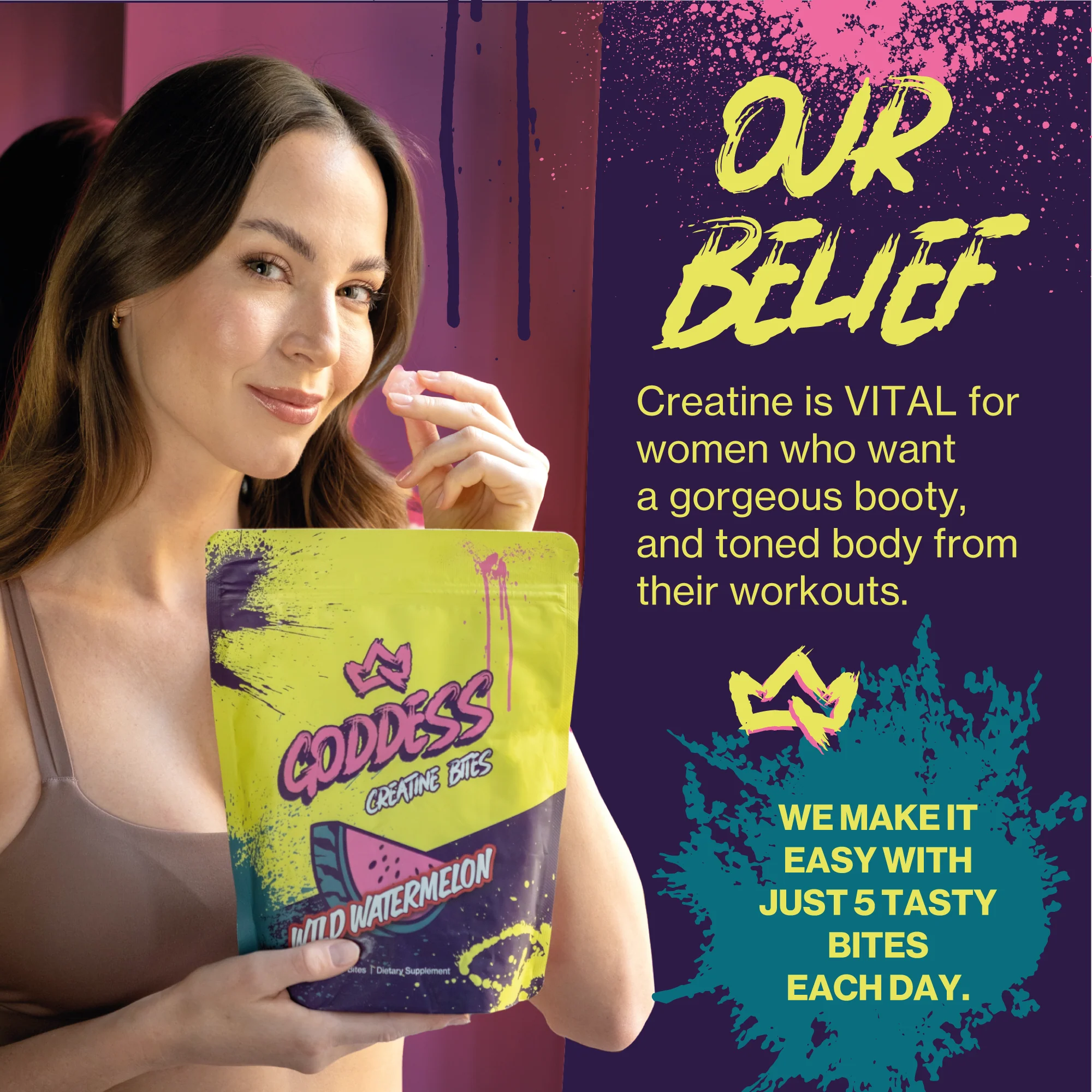 *NEW* Goddess Creatine Bites - Lean Muscle Booster For Women - Image 8